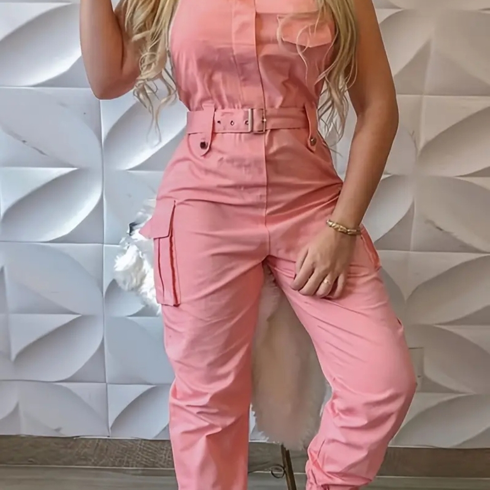 Pink Women's Jumpsuit